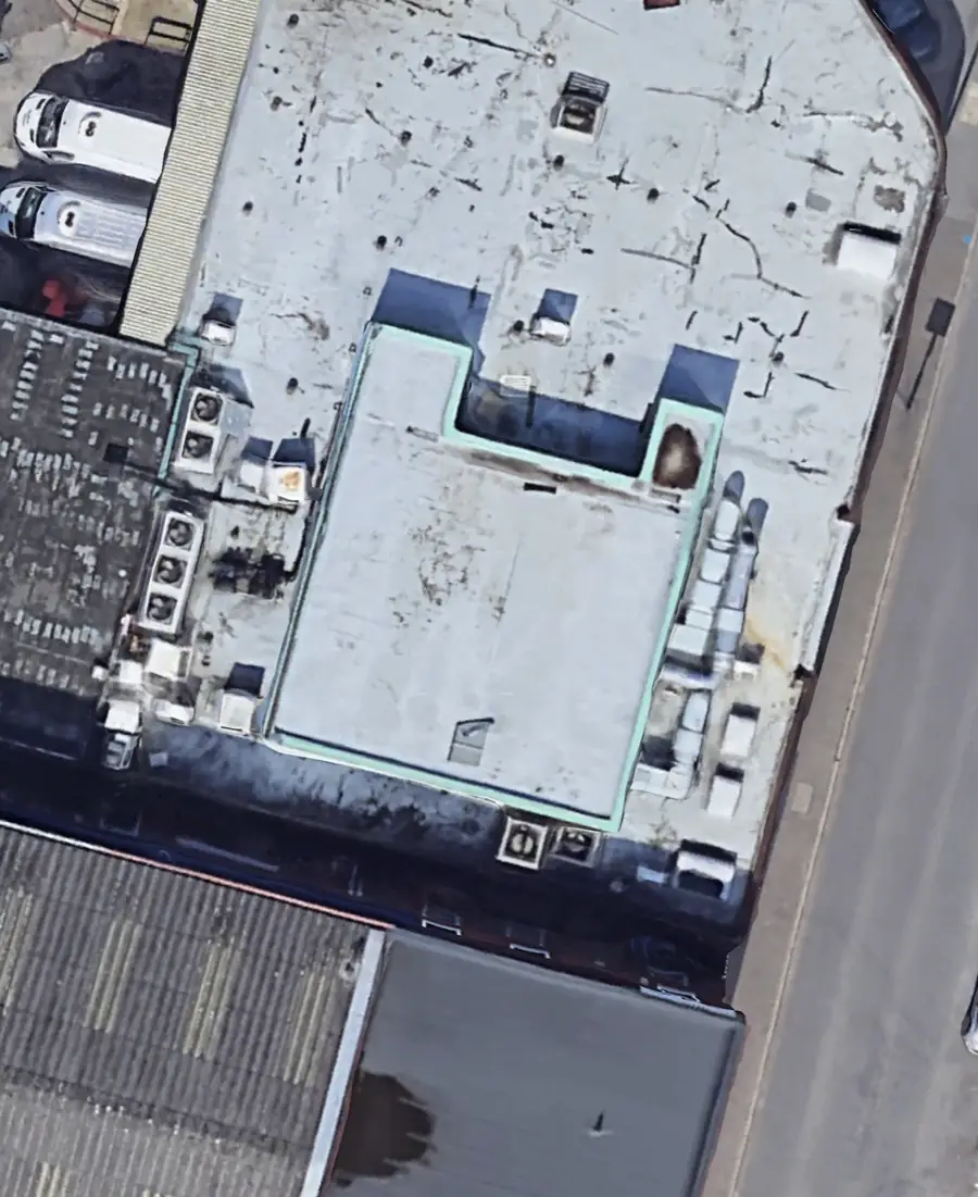 A large commercial roof suited to solar installation